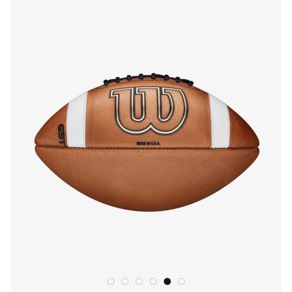 WILSON GST 1003 NCAA/NHSF Leather Game Football - NEW w bowl game logo - Picture 6 of 8
